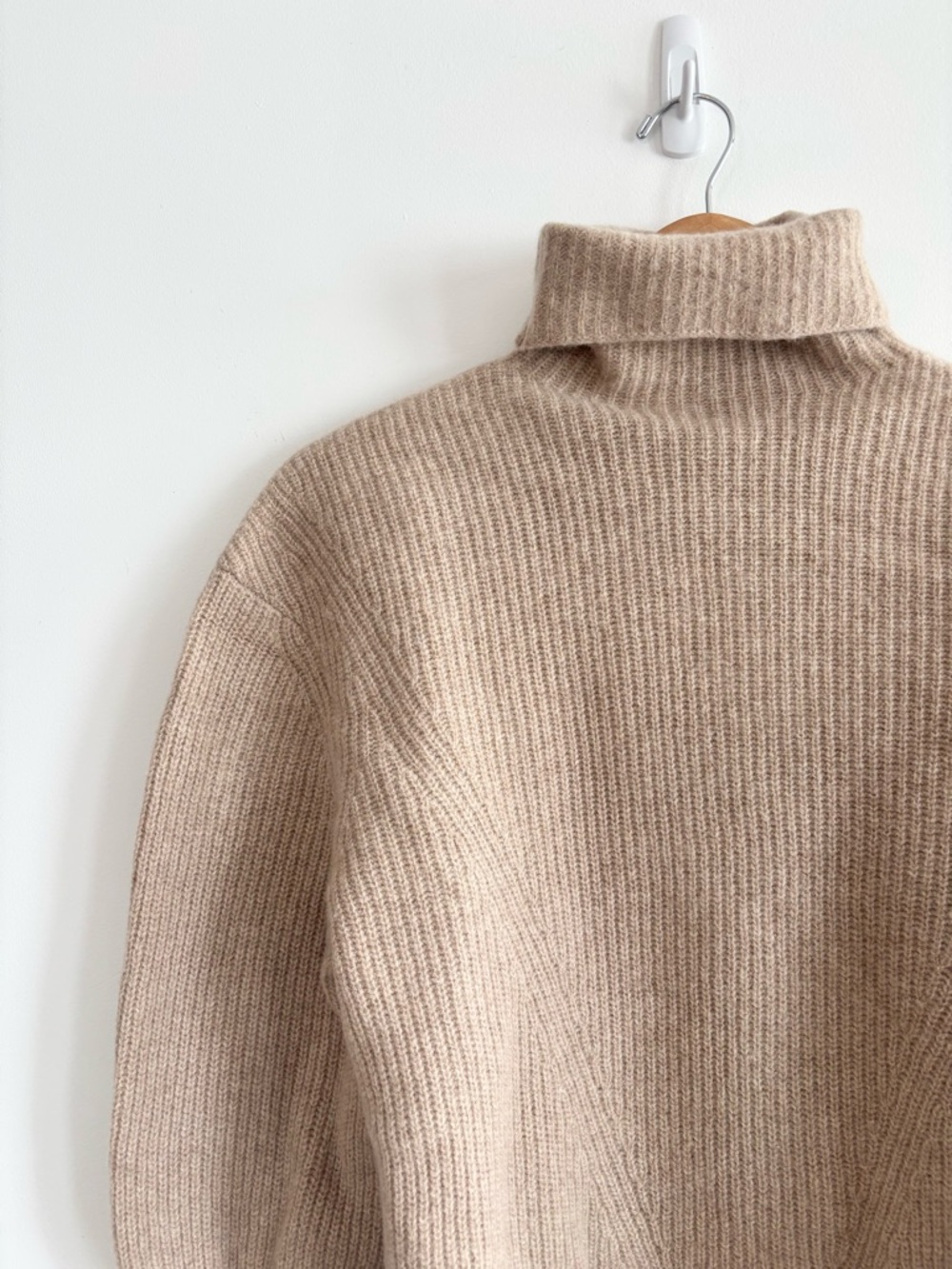 7115 by Szeki Yak and Wool Turtleneck Sweater Wheat Brown - Picture 3 of 15